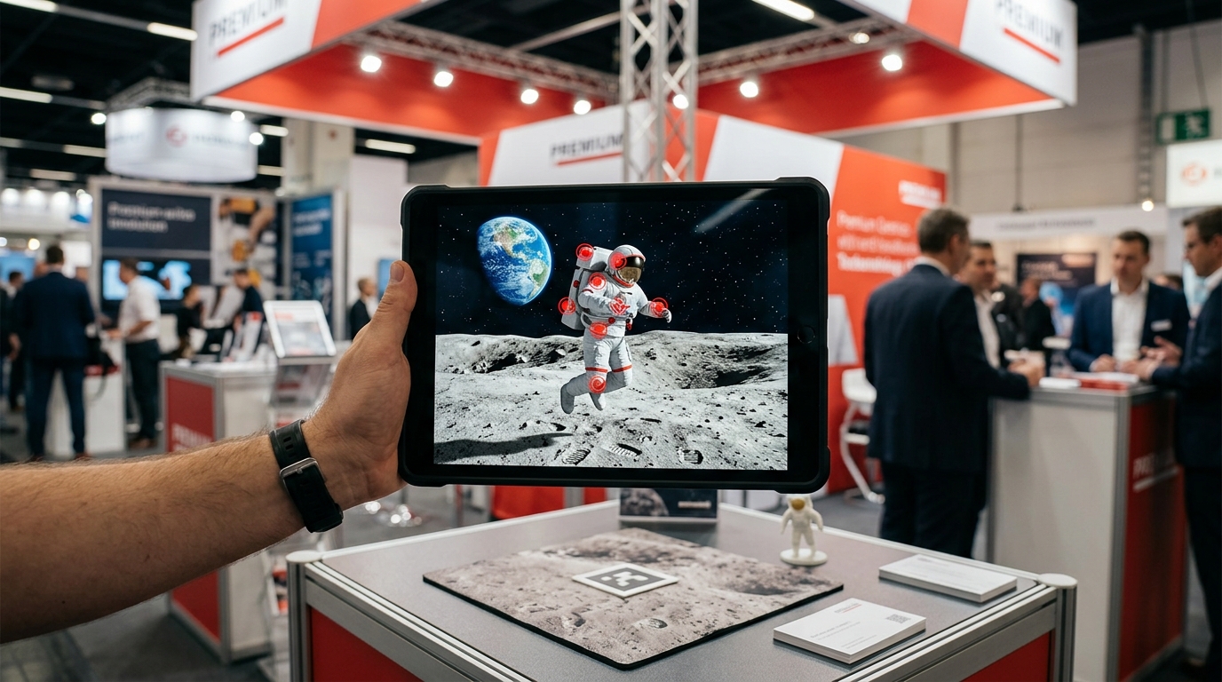 Moon Astronaut AR Scene